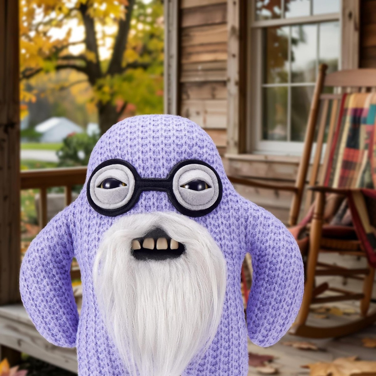 Zuru Fuggler Old Fogies Mr Needles Purple 9 Inch Plush Toy | eBay