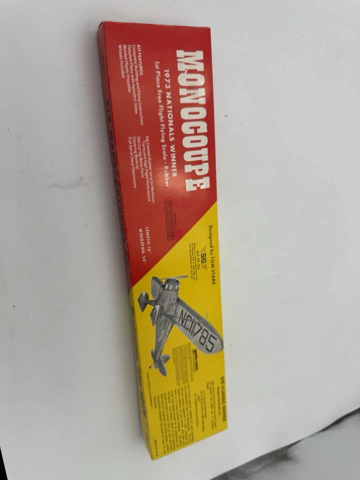 Vtg. ✈️Sig Classic Series ✈️Monocoup Kit# FF-25 - 24" Wing Span Length: 16" - Image 2 of 4