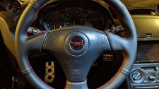 Red T-r-d Steering Wheel Badge 3 Spoke Steering Wheel Realt 2000s