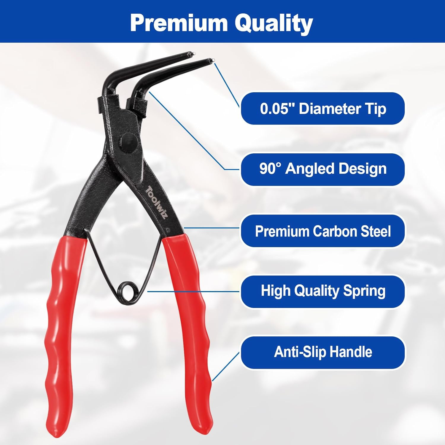 Snap Ring Pliers Heavy Duty, Internal Retaining Ring C Clip Circlip Pliers 90 De