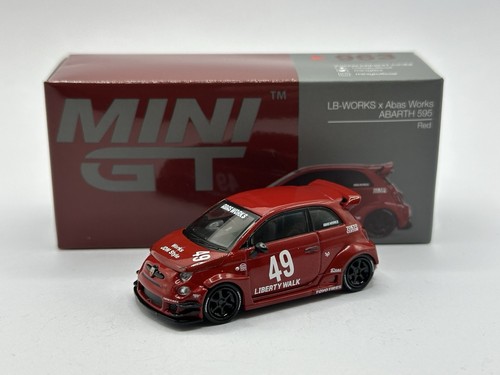 1/64 NEW Mini GT LB-WORKS x Abas Works Abarth 595 Red MGT00963-R