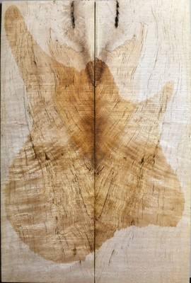 Guitar Top Veneer Flame Maple Wood Bookmatched Set Luthier Supply