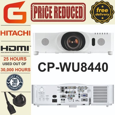 Hitachi CP-WU8440 Beamer FULL HD BEAMER (25 Std. benutzt von 30.000 Std.)