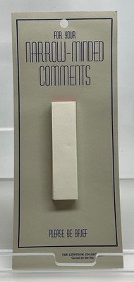 VTG Note Pad For Narrow Minded comments Funny Prank Joke Lidstrom carmel by sea
