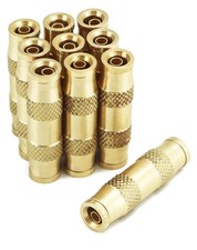 QWORK 1/4" Push To Connect Fittings - 10 Pack Air Union, 10 pack