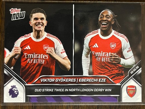 Eberechi Eze – Eberechi Eze / Viktor Gyökeres - 2025-26 Premier League Topps NOW® - Card 144 - PR: 1565
