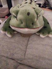 Russ Yomiko Classic Bullfrog Green Frog Plush 16" Russ Frog Prince Stuffed toy