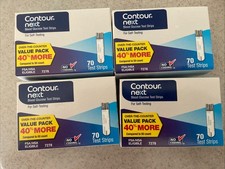 Contour Next Blood Glucose Test Strips 4x 70ct Exp 2027