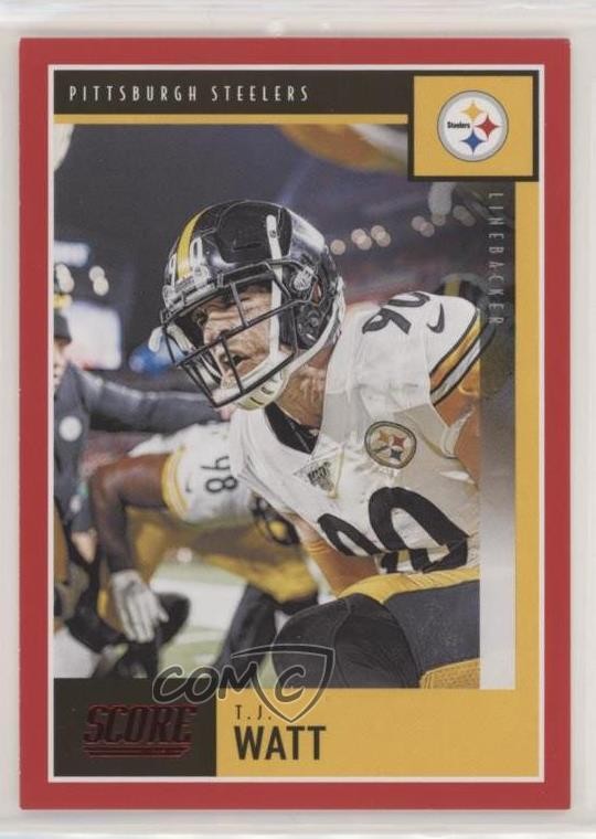 2020 Score Red TJ Watt #78 0d9k