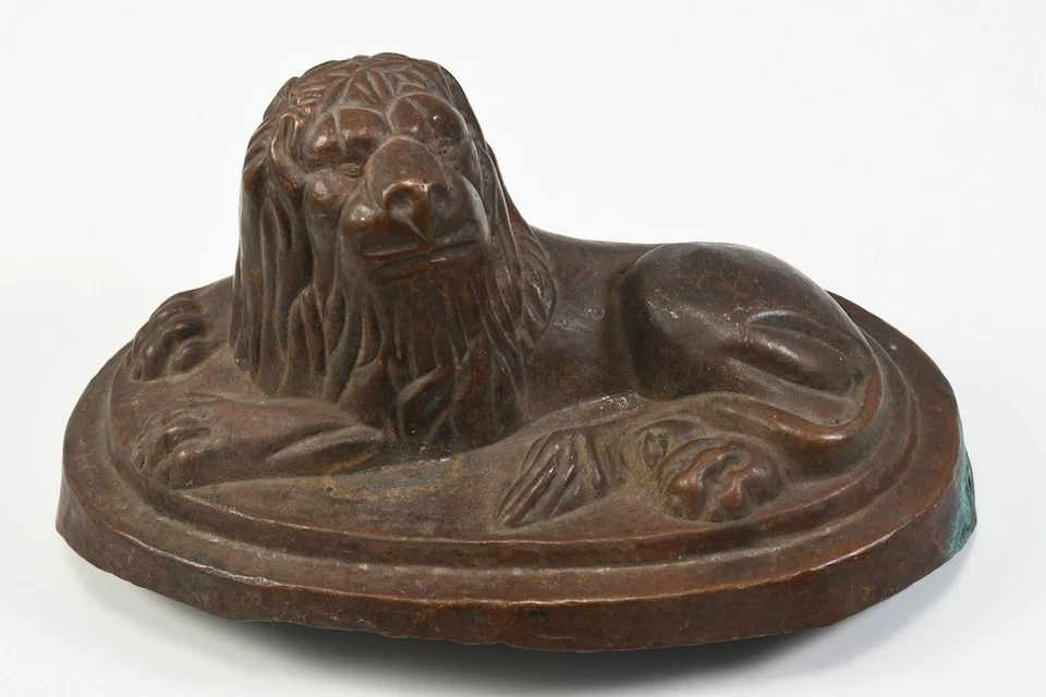 N93A05- Kupfer Backform Löwe 18./19.Jh