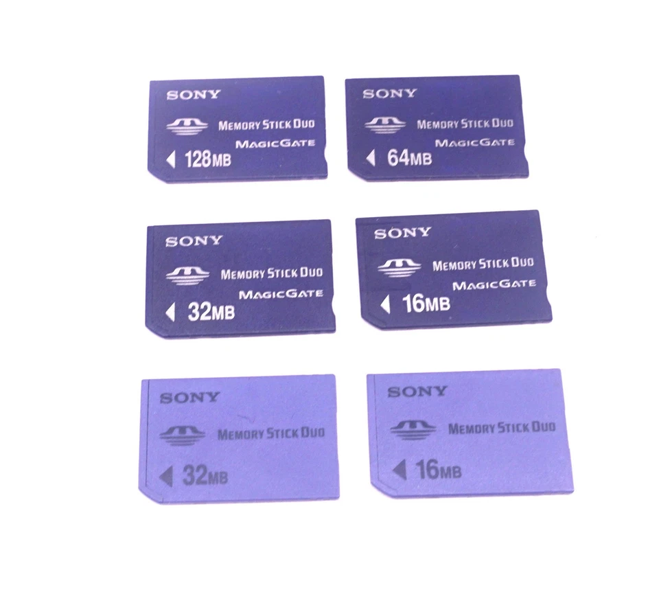 Sony Memory Stick Duo Magicgate Card 64 128 256 Optional Long Adapter Pick Size - Image 2 of 3