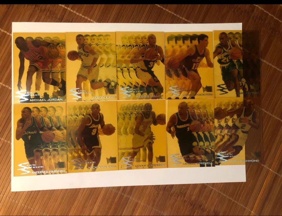 1995-96 Fleer Metal Slick Silver #3 Micheal Jordan from 1st to 10th，lot，set - image 4 of 4