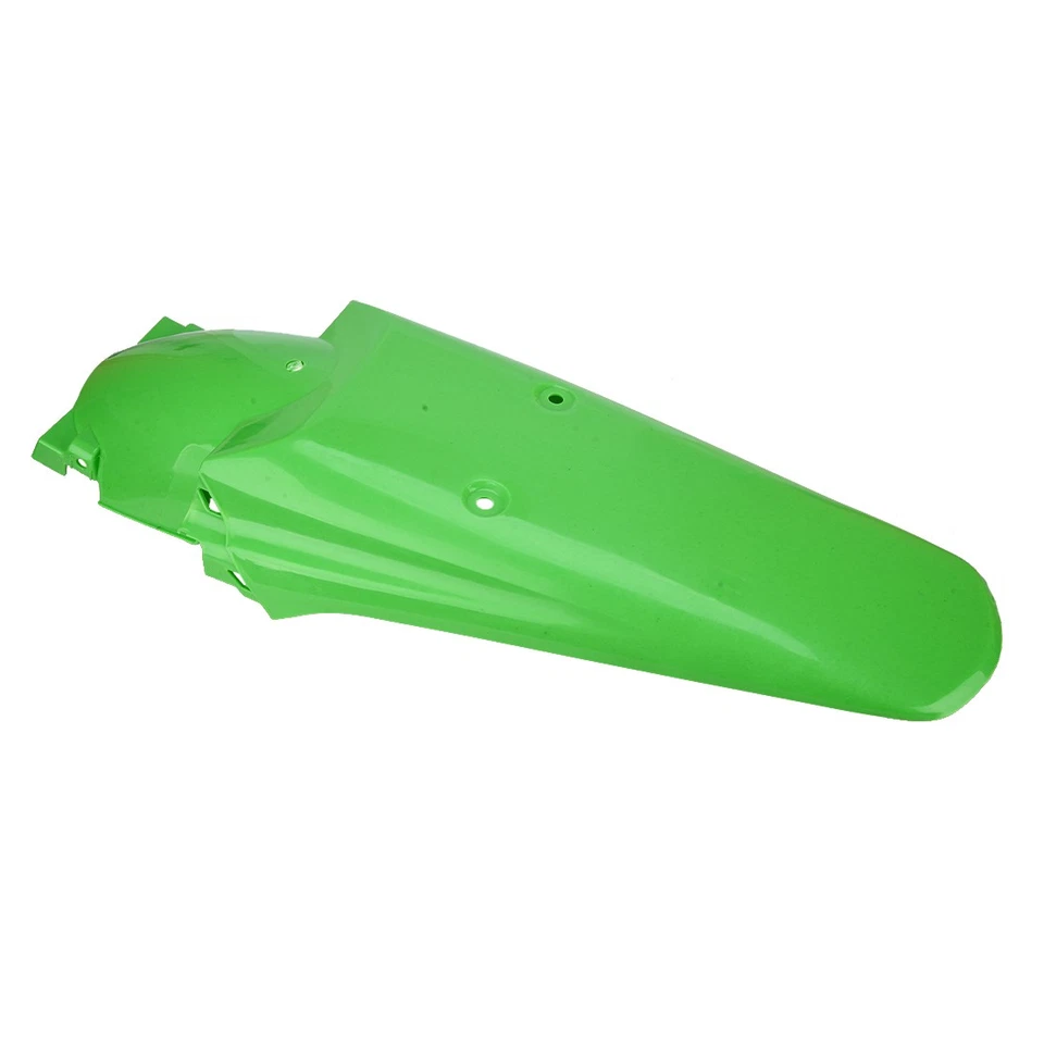 Guardabarros trasero universal de plástico verde apto para Honda Yamaha Kawasaki nuevo Foto 2 de 4