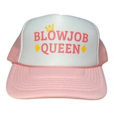 Funny Trucker Hat Blowjob Queen hat Bachelorette party gift hat roulette College