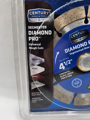 Century Segmented Diamond Pro Universal Rough Cuts 4.5'' Blade