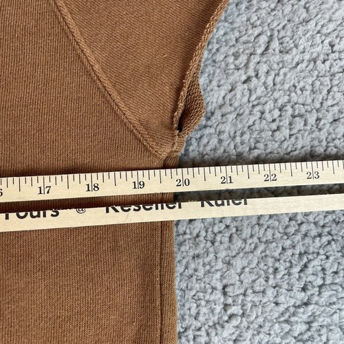 Universal Thread Sweatshirt Womens Small Cut Off Hooded Terry Orange Brown - Picture 7 of 10