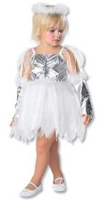 Angel Girl White Christmas Fancy Dress Up Halloween Toddler Child Costume