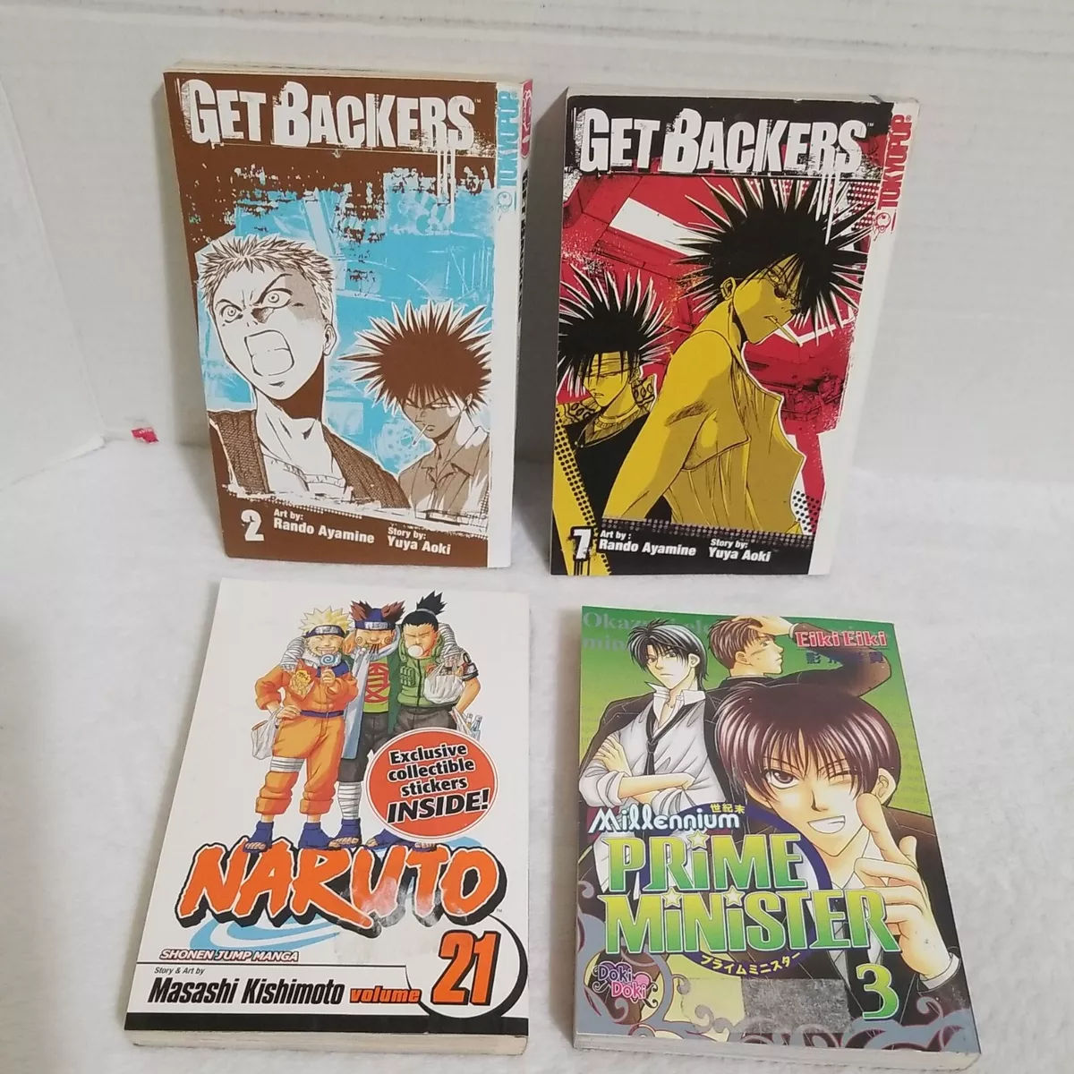 Anime Manga Books Get Backers Book 3 and 4 Softcover 