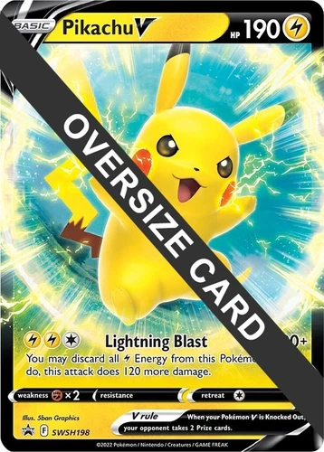 Pikachu V SWSH198 Jumbo Cards