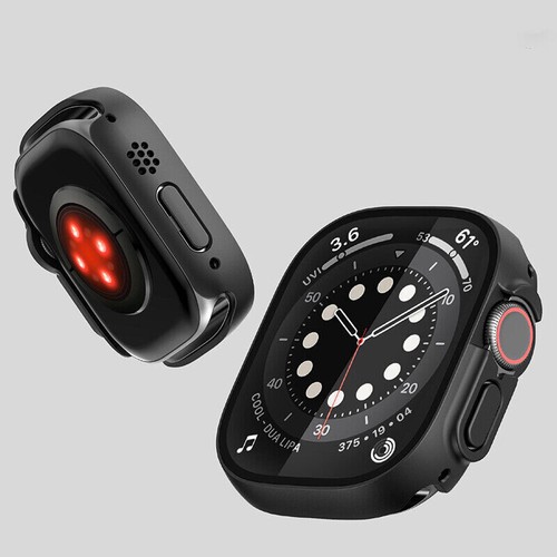 PC Full Cover Case Tempered Screen Protector For Apple Watch Series 8 Ultra 49MM - Photo 11 sur 14