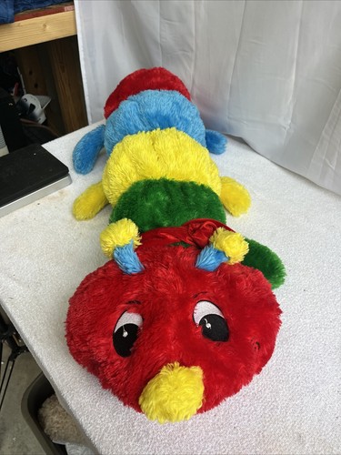 Dan Dee Collector 30” LARGE CATERPILLAR PLUSH Primary Colors Rainbow Yellow Red - Picture 3 of 6