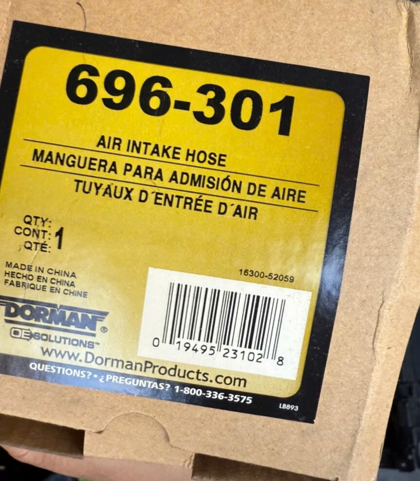 Dorman 696-301 Engine Air Intake Hose For Dodge Neon 2005-00, Plymouth Neon 20 - Image 2 of 2