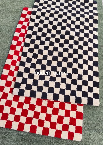 Chess Rugs Handmade Hand Tufted 100% Woolen For kids Home Decoration - Picture 8 of 9
