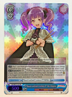 Weiss Schwarz ''Rausch und/and Craziness II'' Ako Udagawa (Foil) BD/WE35-E26 NM/M