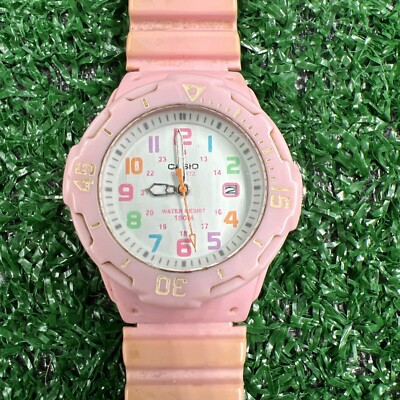 Casio 3363 LRW-200H WR 100M Pink Tone Quartz Analog Women's Watch