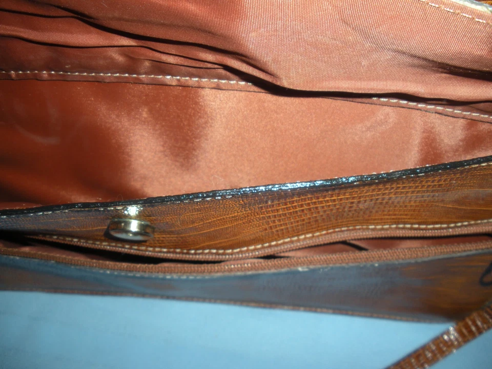 Винтажный женский кожаный атташе с бумажник, паспорт чехол и монета сумочки Корея - Изображение 4 из 4