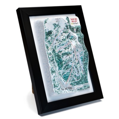 Taos Ski Valley 3D Ski Map TestPlay Resort Art Decor Trail Gift Wall Art Map