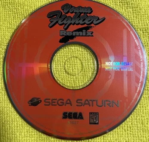 Virtua Fighter Remix (Sega Saturn, 1995) — Not For Resale Edition Disc Only