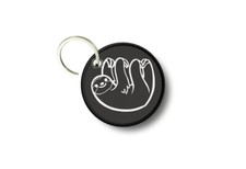 Keychain Round Printed Double-Sided Lazy