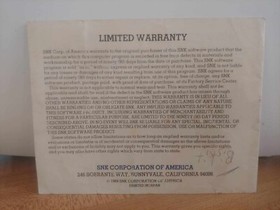 P.O.W.: Prisoners of War NES Nintendo Game Original 1989 SNK Manual Booklet ONLY