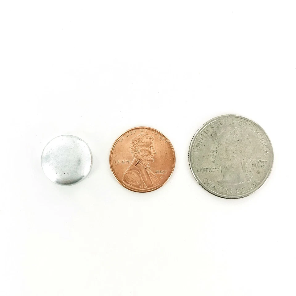 50 Cover Buttons: Pick FLAT or WIRE, Size 24 (5/8"/15mm) Fabric Covered Buttons - Image 4 of 4