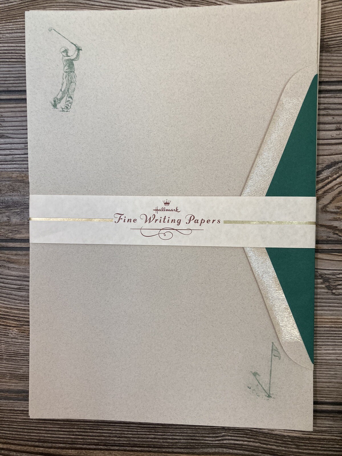 Vintage Golf Hallmark Fine Writing Papers 20 Sheets & 21 Envelopes