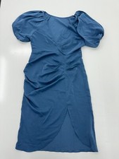 Shein Womens Blue Deep V Neck Dress Size XL