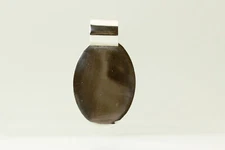 925 Sterling Silver Large Oval Engravable Slide Pendant 18.4 Grams (PEN4585)