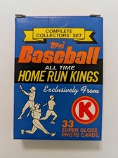 1985 Topps Circle K Baseball Home Run Kings Complete Set