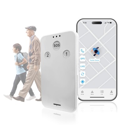 Real-Time 4G GPS Tracker for Elderly & Kids   SOS Alert, Portable & Secure