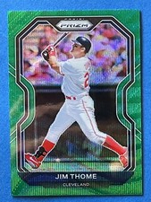 JIM THOME 2021 Panini Prizm PRIZMS GREEN WAVE #96 Indians