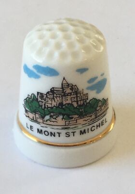 Le Mont St. Michel Thimble Vintage Souvenir Collectible