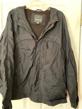 Men’s Black Pacific Trail Jacket Outdoorwear Full Zip size Large