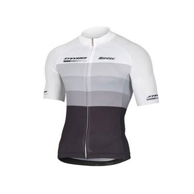 STEVENS Trikot kurzarm Equipe Aero white black Fahrrad Rad Rennrad MTB