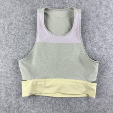 Outdoor Voices Tri Color Slashback Crop Top Womens M Tank Colorblock Active Gym