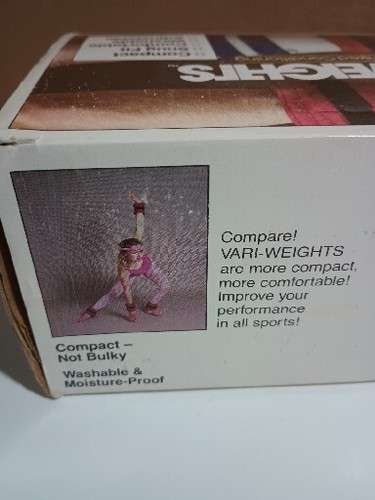 Vintage 80's Vari-Weights Blue 3lbs Ankle Wrist Weights Customized Conditioning - Bild 4 von 23