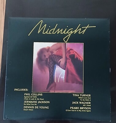 Various Artists LP Midnight (1985) On Jci - Vg+ Phil Collins Tina Turner HOT!