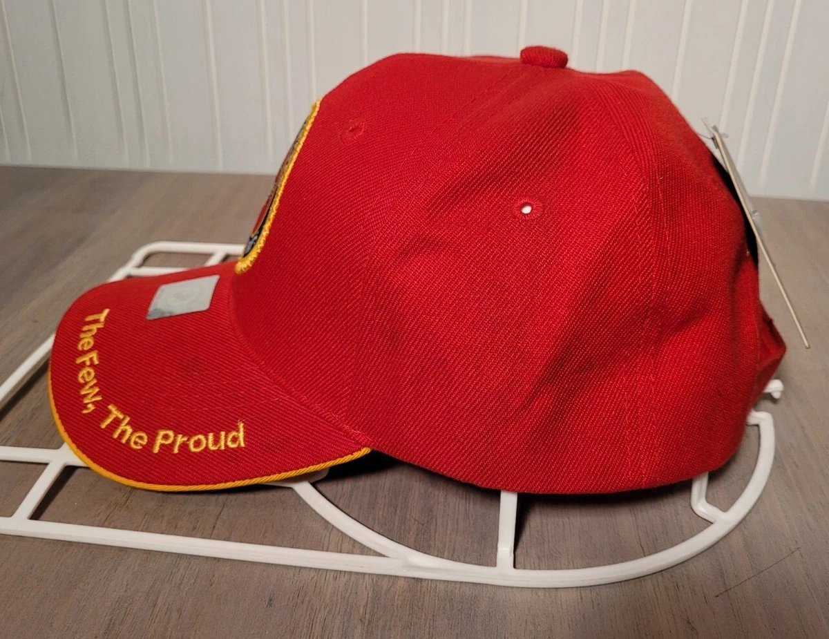 NWT Official United States Marine Corps Hat Cap The Few The Proud Red Clean! NWT