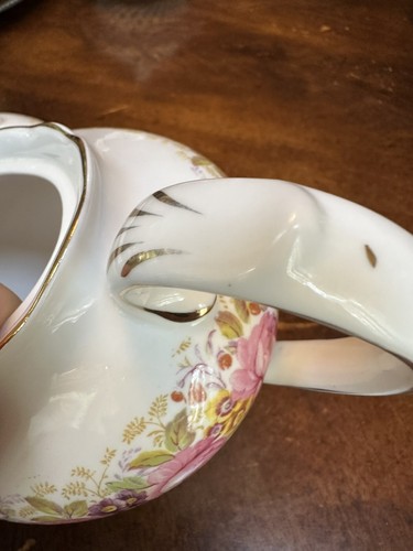 VINTAGE ROYAL ALBERT ENGLAND GROSSE "SERENA" TEEKANNE RN839329 1000 ML FASSUNGSVERMÖGEN LESEN!! - Bild 19 von 19