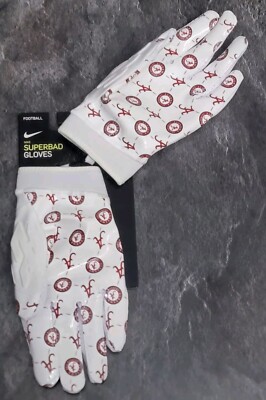 Nike Superbad 6.0 Alabama Crimson Tide PE Football Gloves Size XXL